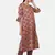 BROWN PRINTED KURTA AND BOTTOM