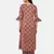 BROWN PRINTED KURTA AND BOTTOM