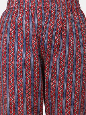 Brown Printed Kurta And Bottom 6