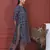 INDIGO PRINTED KURTA AND BOTTOM