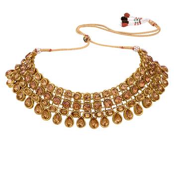 Brown crystal necklaces 3