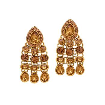 Brown crystal necklaces 4