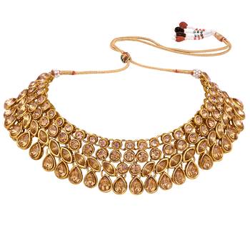 Brown crystal necklaces 3