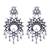 Mirror Design Silver Oxidized Long Necklace Set