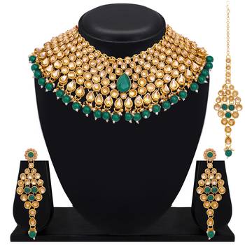 Green crystal necklaces 2