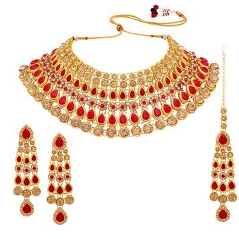 Red crystal necklaces 1