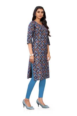 Black printed cotton cotton-kurtis 5