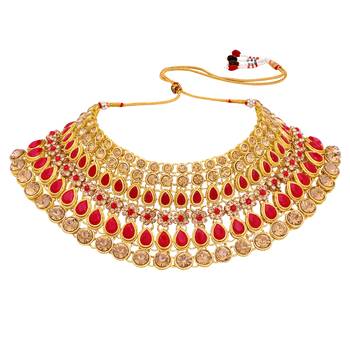 Red crystal necklaces 3
