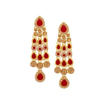Red crystal necklaces 4