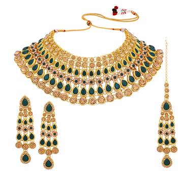 Green crystal necklaces 1