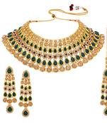 Green crystal necklaces