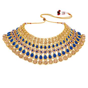 Blue crystal necklaces 3