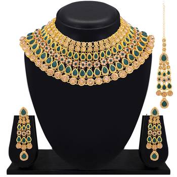 Green crystal necklaces 2