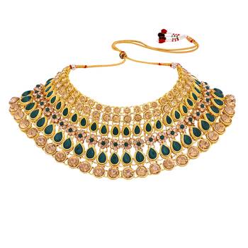 Green crystal necklaces 3