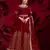 Maroon embroidered georgette salwar