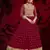 Maroon embroidered georgette salwar