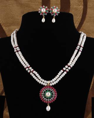 Real Natural Hyderabadi pearls Set With Certificate 1