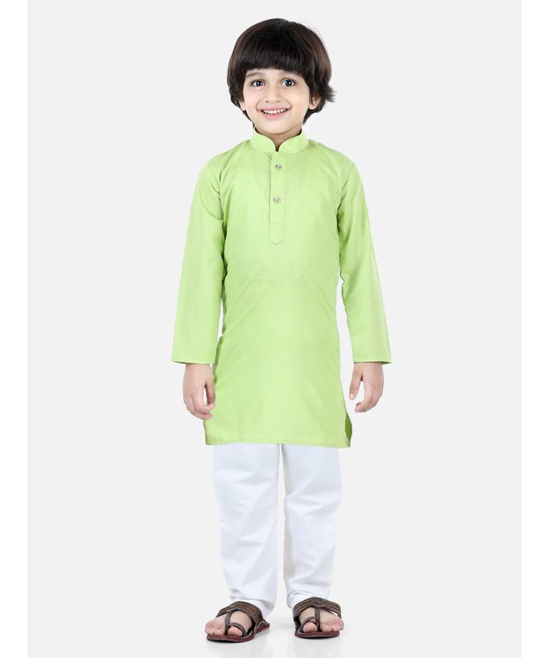 green Patan Patola Jacket Kurta Pajama 3 piece set