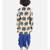 Blue Silk  stitched printed   sherwani &   dhoti