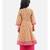 Yellow Cotton stitched printed anarkali