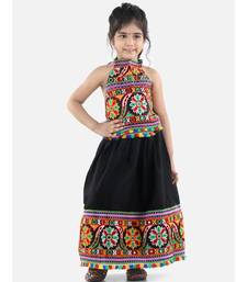 Black  Bandhani halter neck chaniya choli
