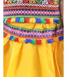 Yellow  Bandhani halter neck chaniya choli
