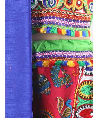 Green  Double Panel Cotton Chaniya Choli 2
