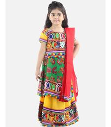 Yellow  Double Panel Cotton Chaniya Choli