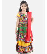 Yellow  Double Panel Cotton Chaniya Choli