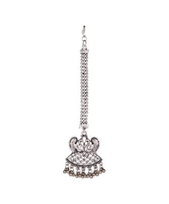 Silver stone antique gold Alloy  Maang tikka 1