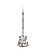 Silver stone antique gold Alloy  Maang tikka
