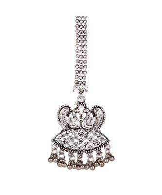 Silver stone antique gold Alloy  Maang tikka 2