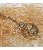 Gold stone antique gold Alloy  Maang tikka
