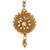 Gold stone antique gold Alloy  Maang tikka