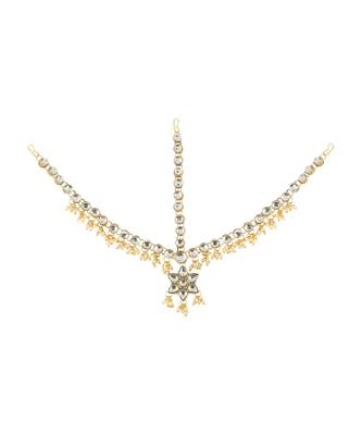 Gold kundan antique gold Alloy  Maang tikka 2