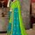 Multicolor embroidered chiffon saree with blouse