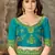 Multicolor embroidered chiffon saree with blouse