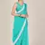 Sky blue plain net saree with blouse