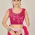 Pink plain net saree with blouse