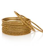 Sprakling Golden and Copper Designer Bangles BG-1885