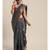 Grey Kanchipuram Silk Designer Pallu Saree With Blouse Piece