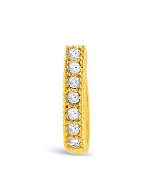 Casual Chunky Clip On Nose Stud or Nose Clip Gold Plated with American diamond nose ring 2