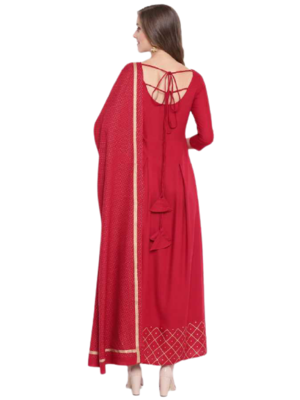 Red Gown& Duptta 5