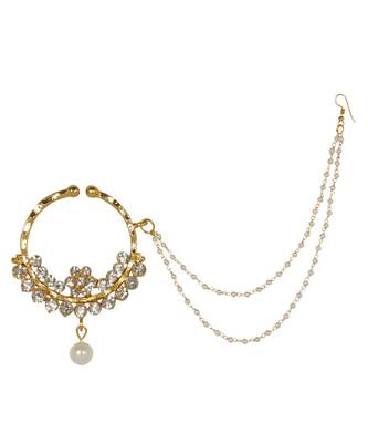 Traditional Wear Stone Studed Nath for Brides  Women and Girls 1