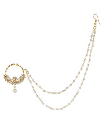 Traditional Wear Stone Studed Nath for Brides  Women and Girls 3