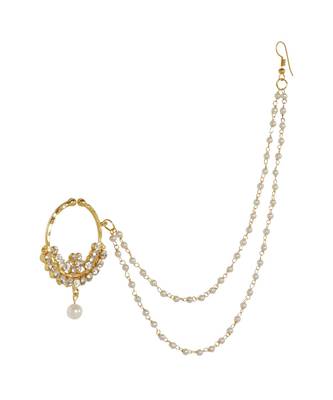 Traditional Wear Stone Studed Nath for Brides  Women and Girls 4