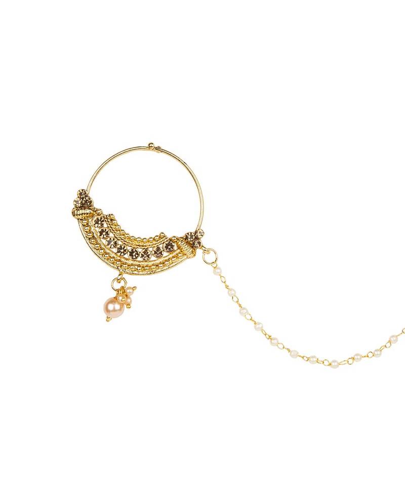 Traditional Wear Stone Studed Nath for Brides  Women and Girls