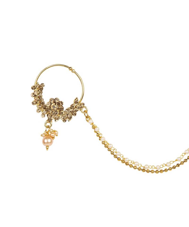 Traditional Wear Stone Studed Nath for Brides  Women and Girls