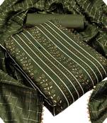  VredeVogel Mehndi Heavy Cotton With Diamond Work Unstiched Dress Material