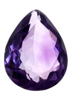 Natural Certified Amethyst Gemstone 3.25 Ratti 2.95 Carat Katela Pear Shape Rashi Ratan